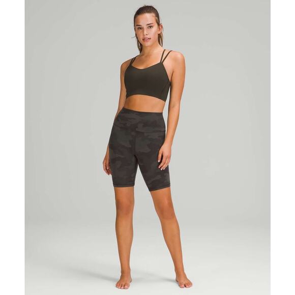 Lululemon Align Short 8" Size 2 Green Camo Nulu EUC - Picture 3 of 7